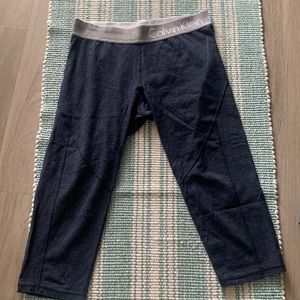 calvin klein mid leggings size large